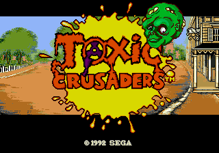 Toxic Crusaders (USA) Title Screen